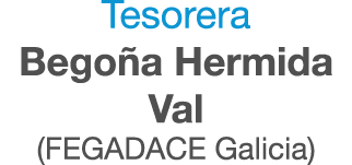 Tesorera Bego a Hermida Val (FEGADACE Galicia)