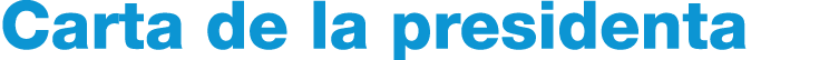 Carta de la presidenta