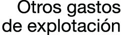 Otros gastos de explotaci n