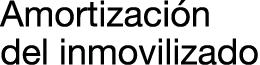 Amortizaci n del inmovilizado