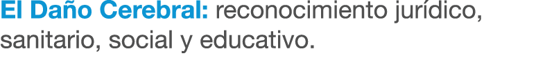 El Da o Cerebral: reconocimiento jur dico, sanitario, social y educativo.
