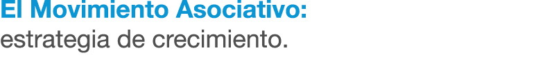 El Movimiento Asociativo: estrategia de crecimiento.