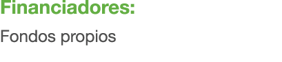 Financiadores: Fondos propios 