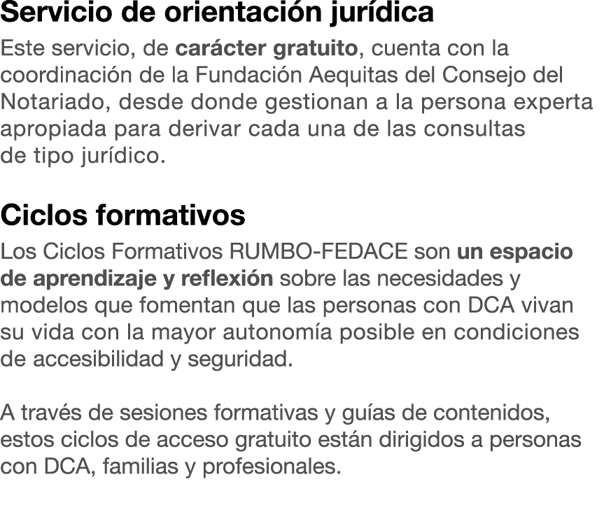 Servicio de orientaci n jur dica Este servicio, de car cter gratuito, cuenta con la coordinaci n de la Fundaci n Aequ...