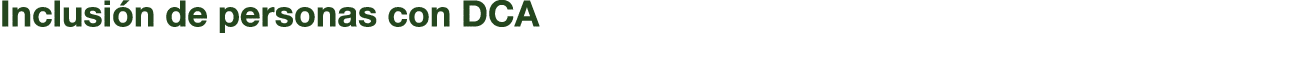 Inclusi n de personas con DCA 